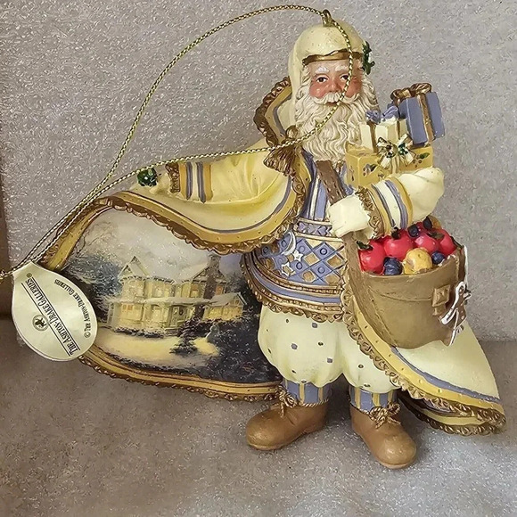 Ashton-Drake Galleries Thomas Kinkade's Old World Santa Ornaments - 4.5" - Picture 1 of 6